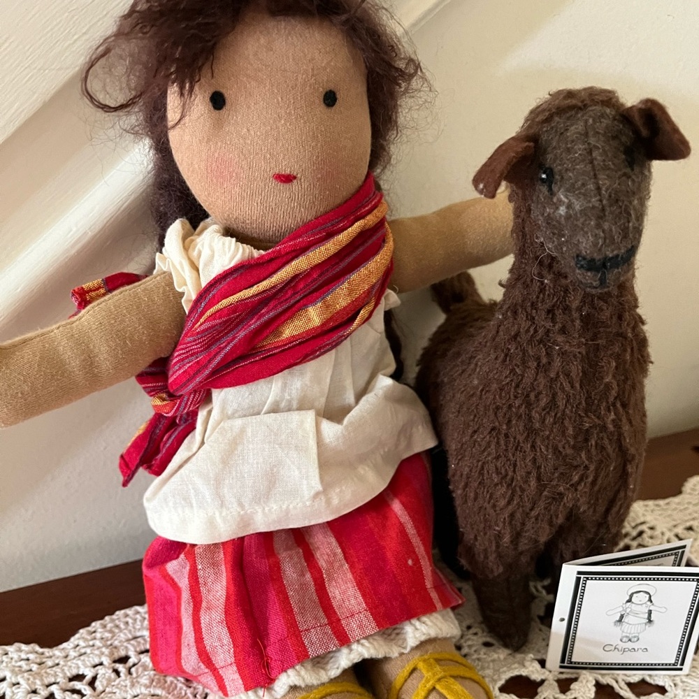 Waldorf Doll “Chipara” with Alpaca